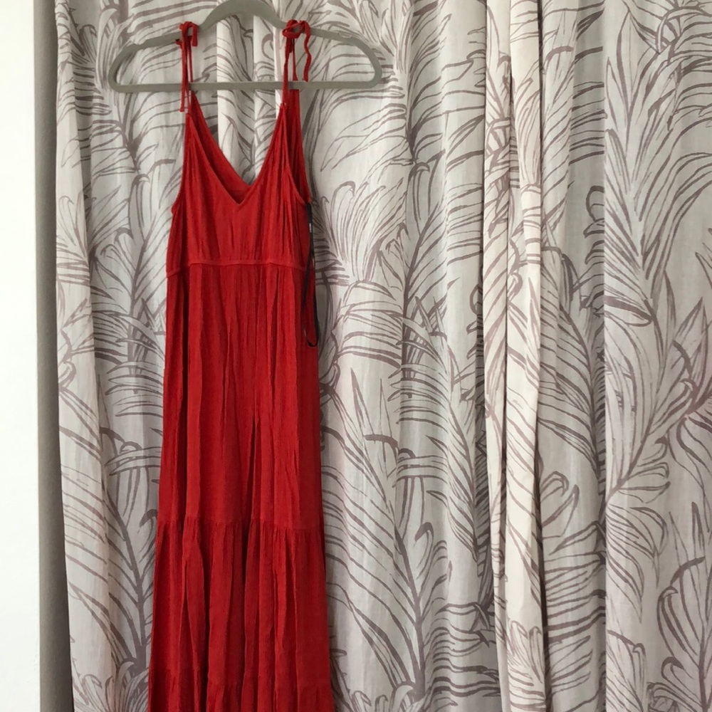 F21 gauze maxi dress